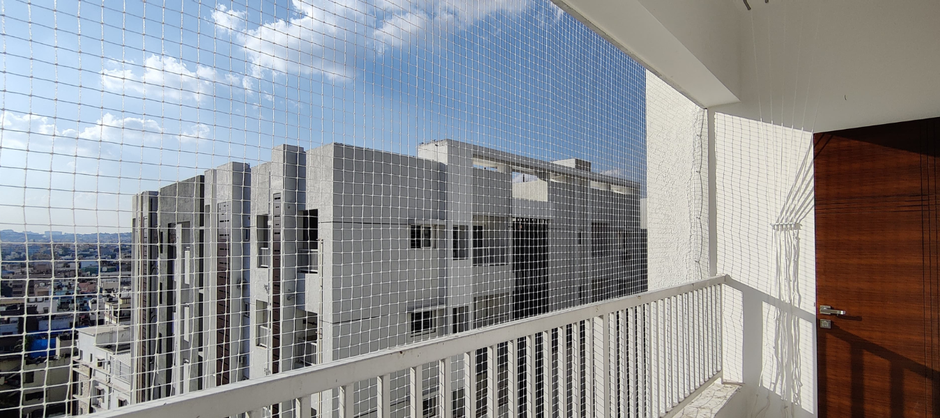 Balcony safety nets installation for Chennai apartments